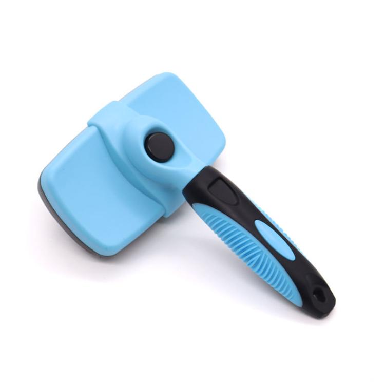 Curved bristle deshedding brush