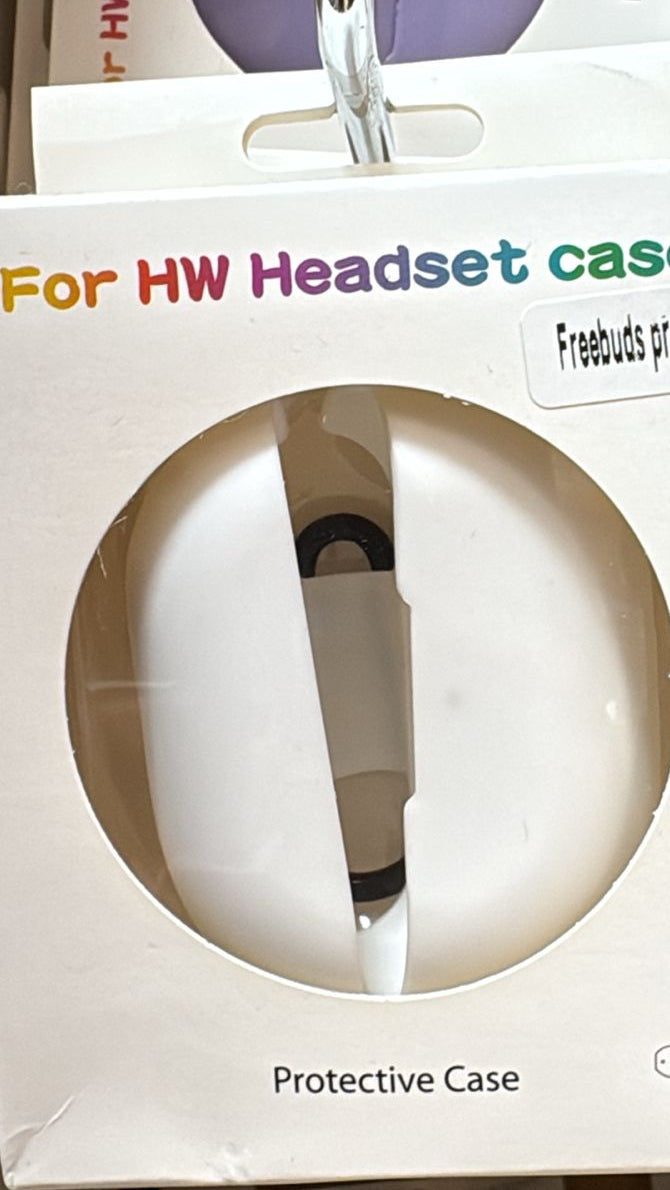 Protective Hard Shell Carrying Case for Huawei FreeBuds 5 – Shockproof, Waterproof, Compact Travel Storage Bag (White)