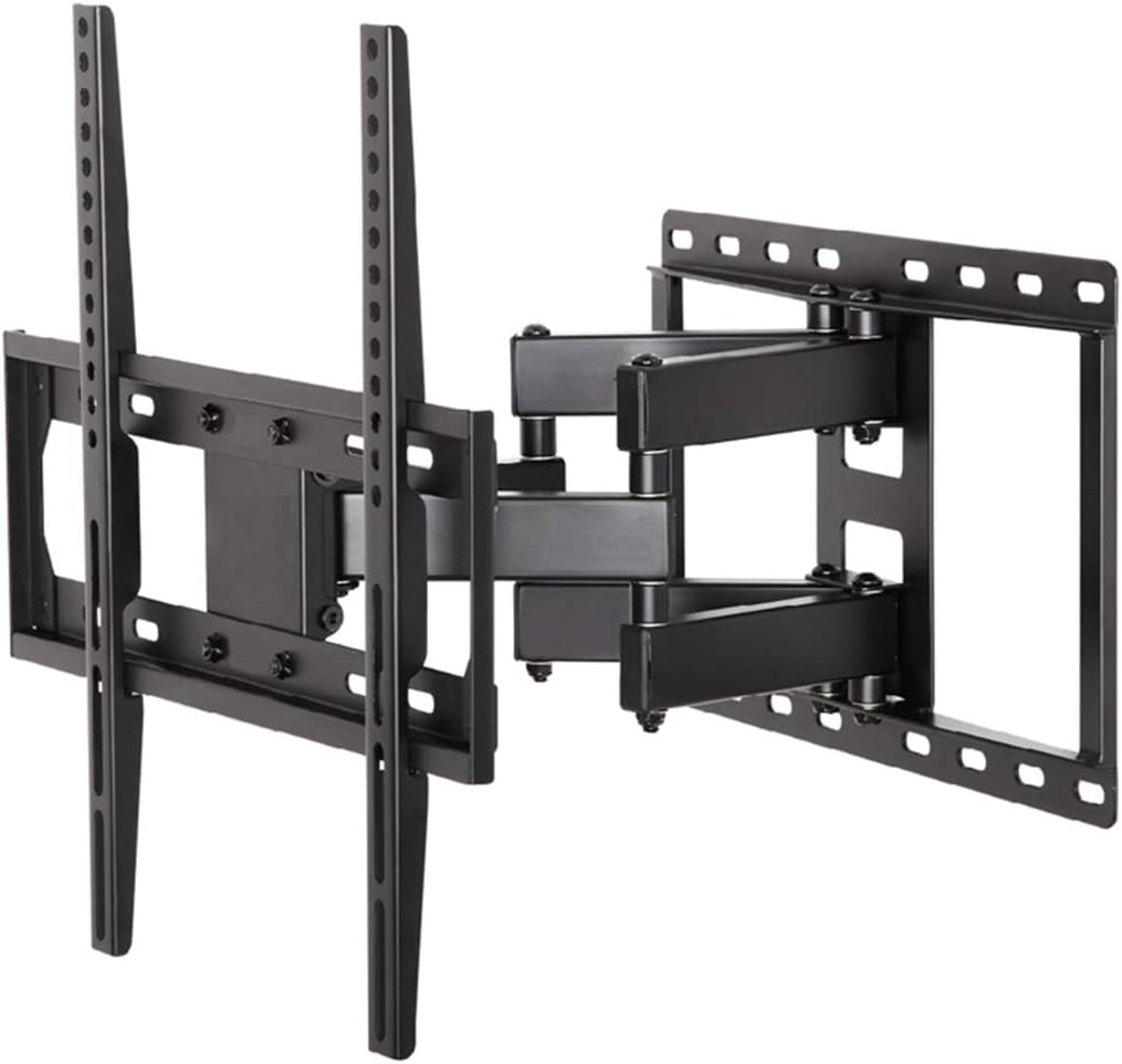 Full Motion Single Arm TV Wall Mount Bracket for 26–55 Inch LED, LCD & Smart TVs – Heavy-Duty Swivel & Tilt Design, Extendable Arm