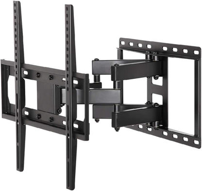 Full Motion Single Arm TV Wall Mount Bracket for 26–55 Inch LED, LCD & Smart TVs – Heavy-Duty Swivel & Tilt Design, Extendable Arm