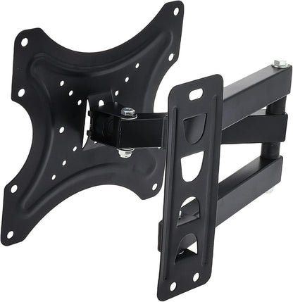 Adjustable TV Wall Mount Bracket for 14–42 Inch LED, LCD, and Flat Screen TVs | Full Motion Swivel & Tilt Arm | Heavy-Duty, Space-Saving TV Mount