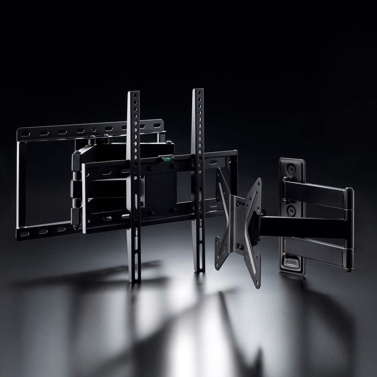 Full Motion Single Arm TV Wall Mount Bracket for 26–55 Inch LED, LCD & Smart TVs – Heavy-Duty Swivel & Tilt Design, Extendable Arm