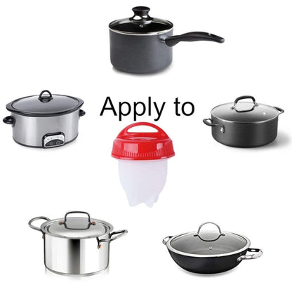 6 pcs silicone egg boiler cups