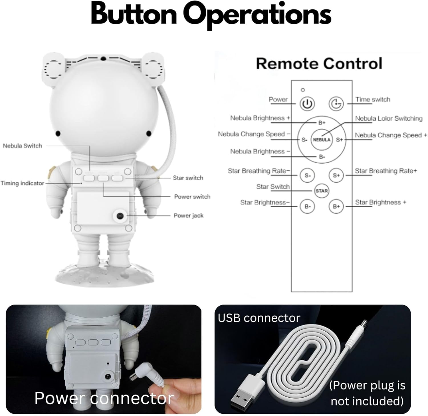 Astronaut Star Projector
