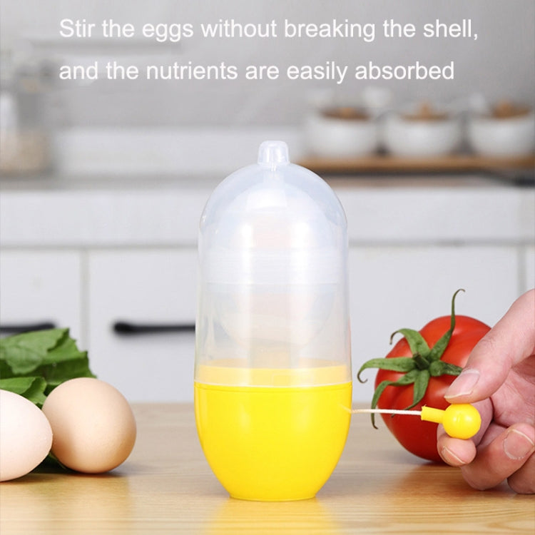 Egg shaker for white and yolk mixing