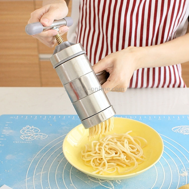 Hand noodle machine with 5 molds
