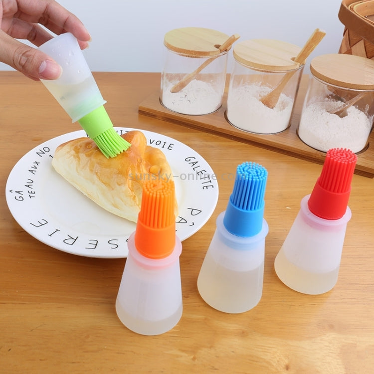 Kitchen oil dispenser with brush
