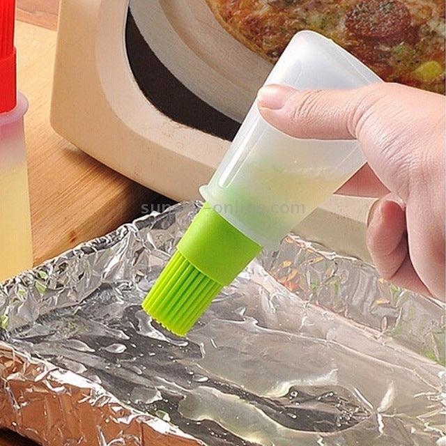 Non-stick silicone oil brush bottle