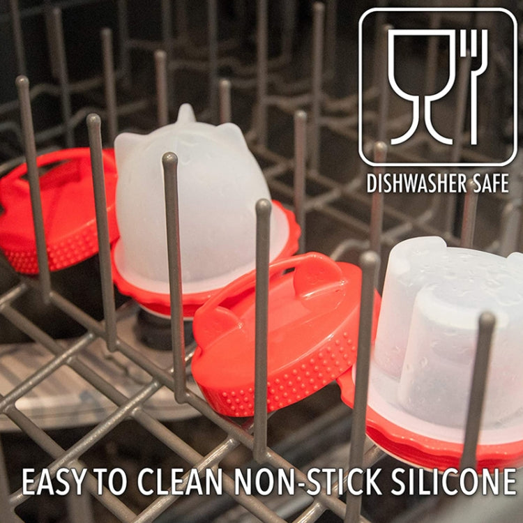 Reusable silicone egg boiling cups