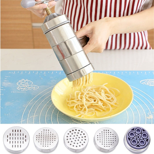 Stainless steel manual pasta maker
