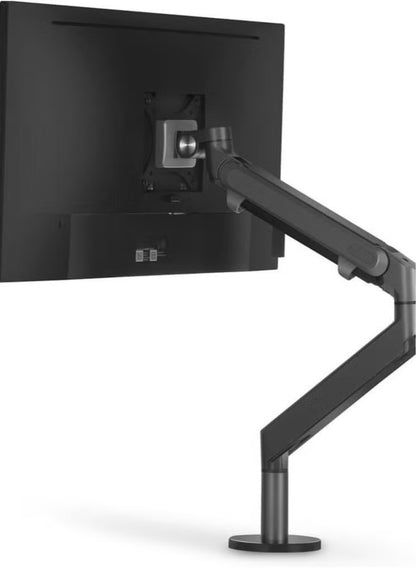 Single Gas Spring LCD Monitor Arm Desk Mount, VESA Bracket for 10"-30" Screens – 90° Tilt Up, 85° Tilt Down, 180° Swivel, 360° Rotation