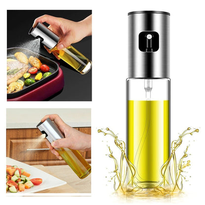 100ml Oil Sprayer for Cooking – Refillable Olive Oil Spray Bottle for Baking, BBQ, Salad, and Air Fryer